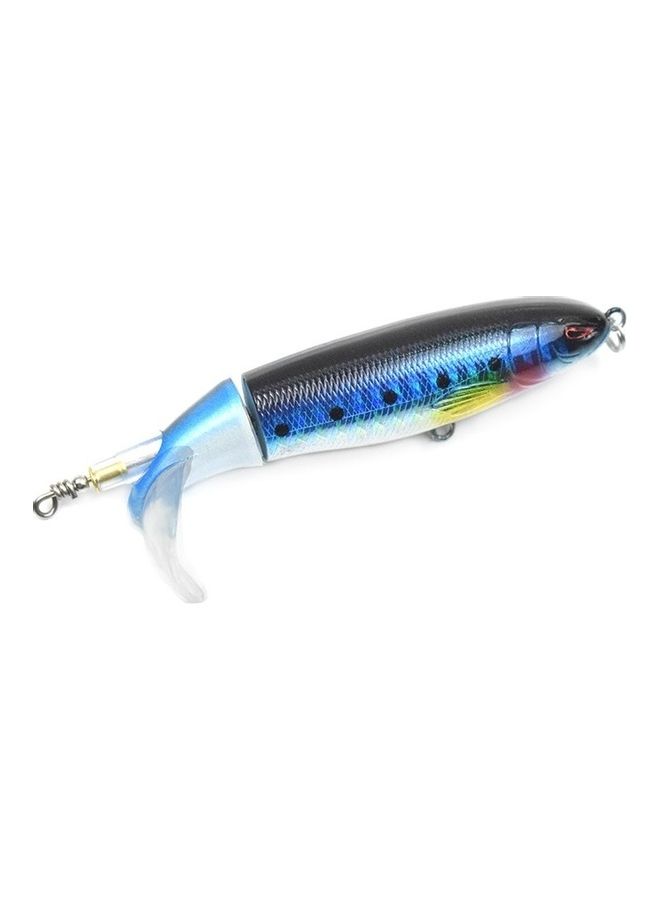 Generic Top Water Popper Artificial Hard Body Rotation Tail Fishing Lure with Treble Hooks - Image 4