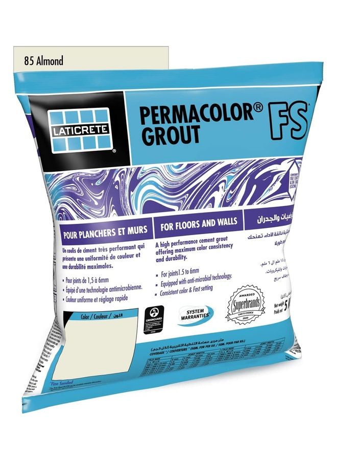 LATICRETE Permacolour Fs Grout Powder 85 Almond  - Image 1
