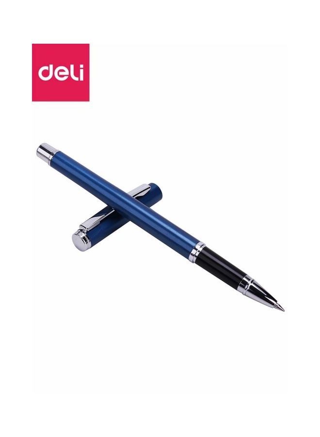 ديلي قلم جل معدني مزود بسن على شكل رصاصة أزرق