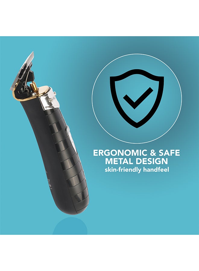 فليكسي ماكينة قص شعر احترافية لاسلكية مع 4 أمشاط تحديد أسود/فضي 20سم - Image 5