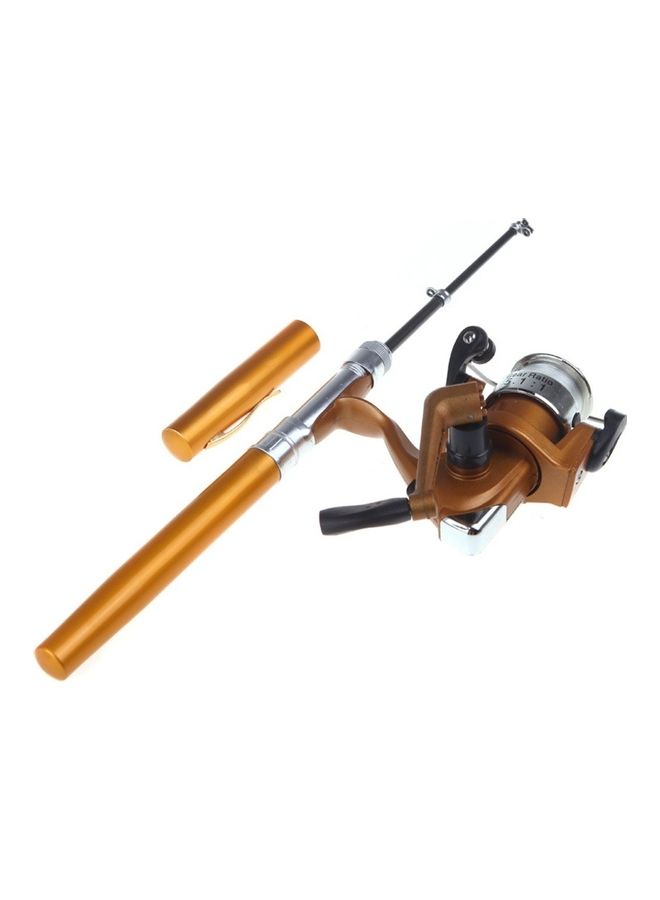 Generic Aluminum Alloy Mini Telescopic Pocket Fishing Rod Pole with Spinning Reel Set  - Image 5
