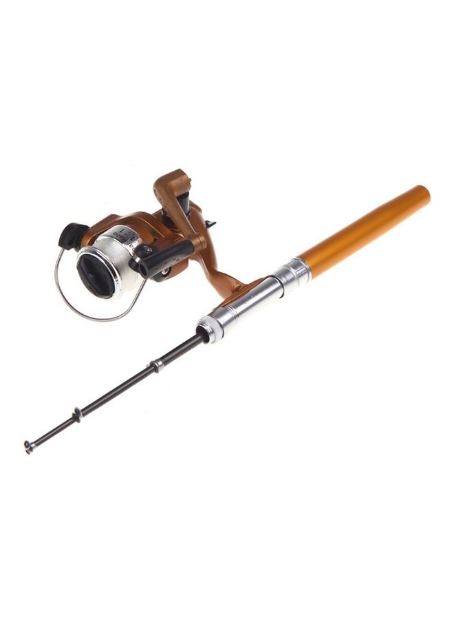 Generic Aluminum Alloy Mini Telescopic Pocket Fishing Rod Pole with Spinning Reel Set  - Image 3