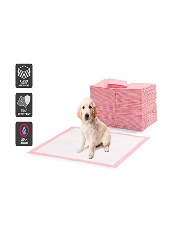 Generic 50-Piece Ultra Absorbent Dog Training Pads Pink Medium  - Image 2