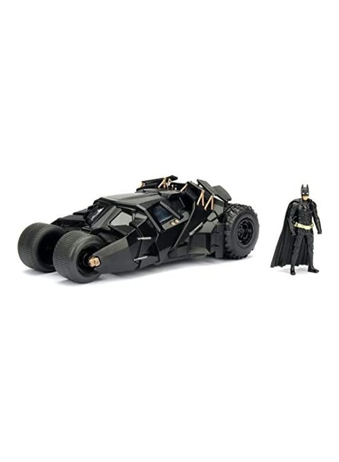 JADA Dark Knight Batmobile With Batman Figure 8.5inch