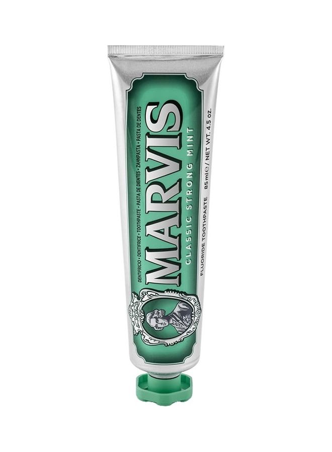 Marvis - Classic Strong Mint Fluoride Toothpaste 85ml - Image 1