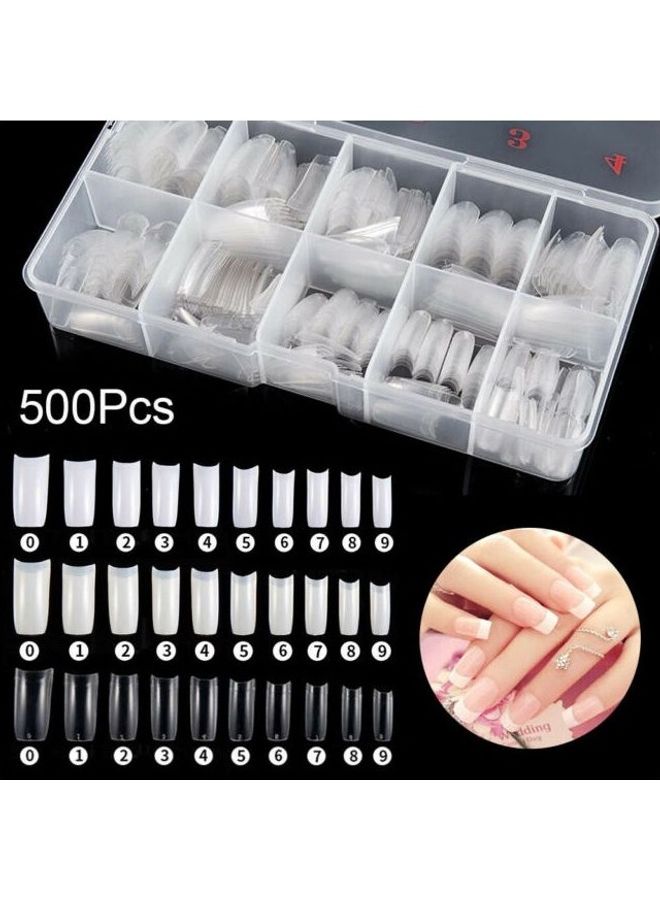 False Nails - 500 Pieces White - Image 2