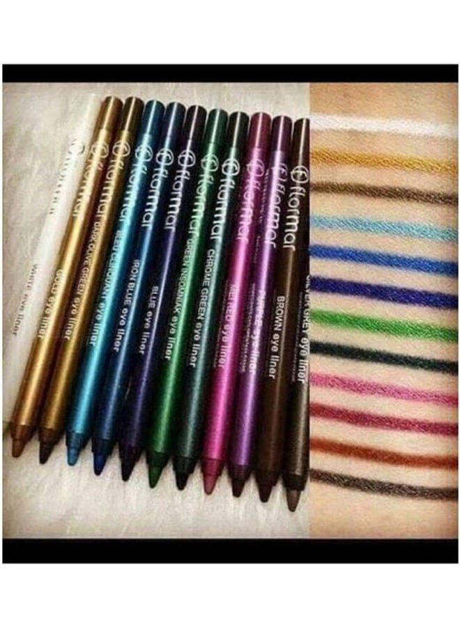 flormar - Eyeliner Set, 12 Colors Multicolour - Image 1