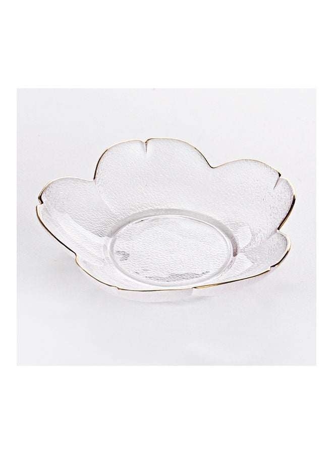 Shuer Creative Household Glass Plum Blossom Plate Clear 17 x 6 x 3.7cm - Image 4