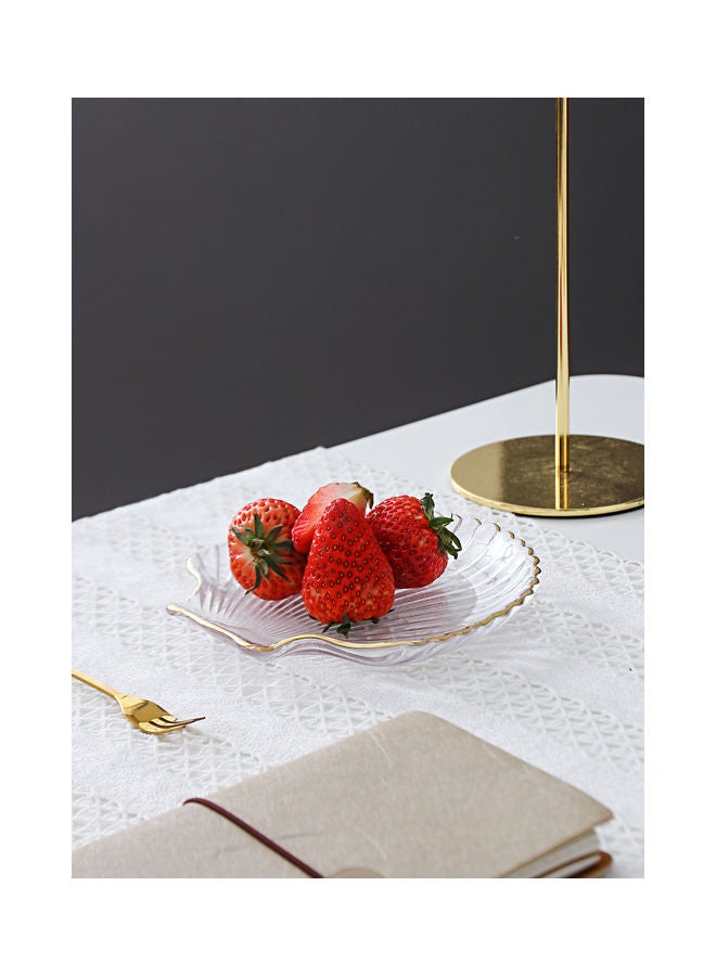 Shuer Creative Modeling Glass Scallop Plate Clear 14 X 14 X 1.6cm - Image 2