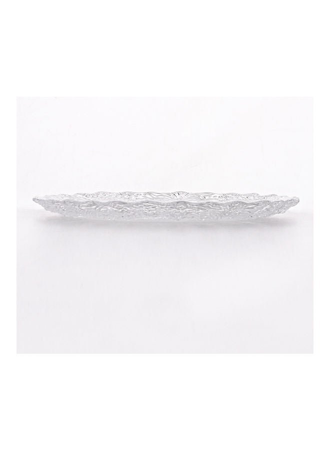 Shuer Creative Household Glass Snowflake Plate Clear 21 X 21 X 1.7cm - Image 5