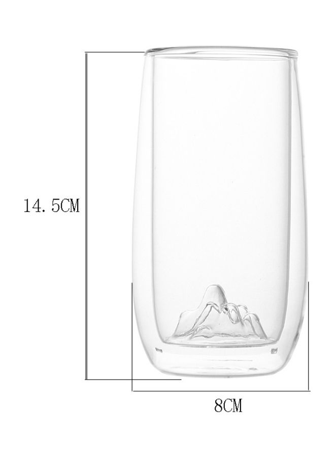 Shuer Glass Double Layer Round Body Cup Clear - Image 2