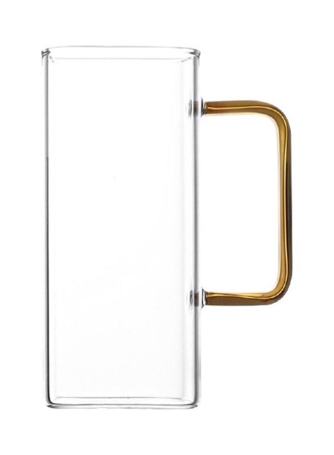 Square Shaped Glass with Handle Clear