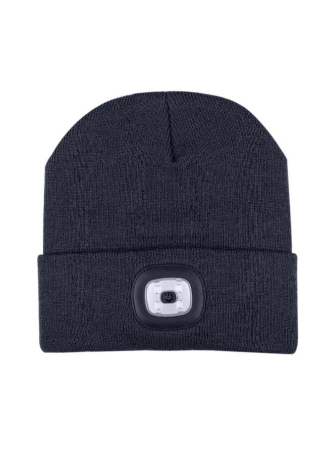 Kintted Hat With Led Light Navy - Image 2