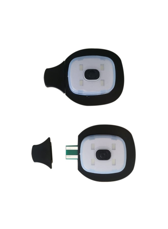 قبعة محاكة مع 4 أضواء LED برتقالي - Image 3