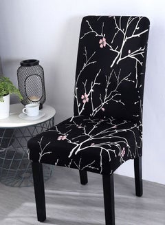Sharpdo One-Piece Printed Stretch Chair Cover Black/White  - Image 2