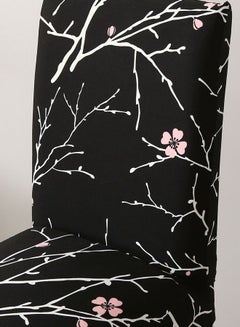 Sharpdo One-Piece Printed Stretch Chair Cover Black/White  - Image 3