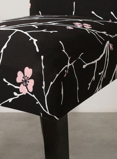 Sharpdo One-Piece Printed Stretch Chair Cover Black/White  - Image 4
