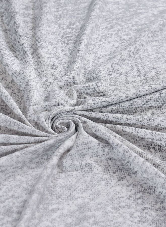 شاربدو غطاء كرسي مطاطي من قطعة واحدة أبيض/رمادي - Image 4