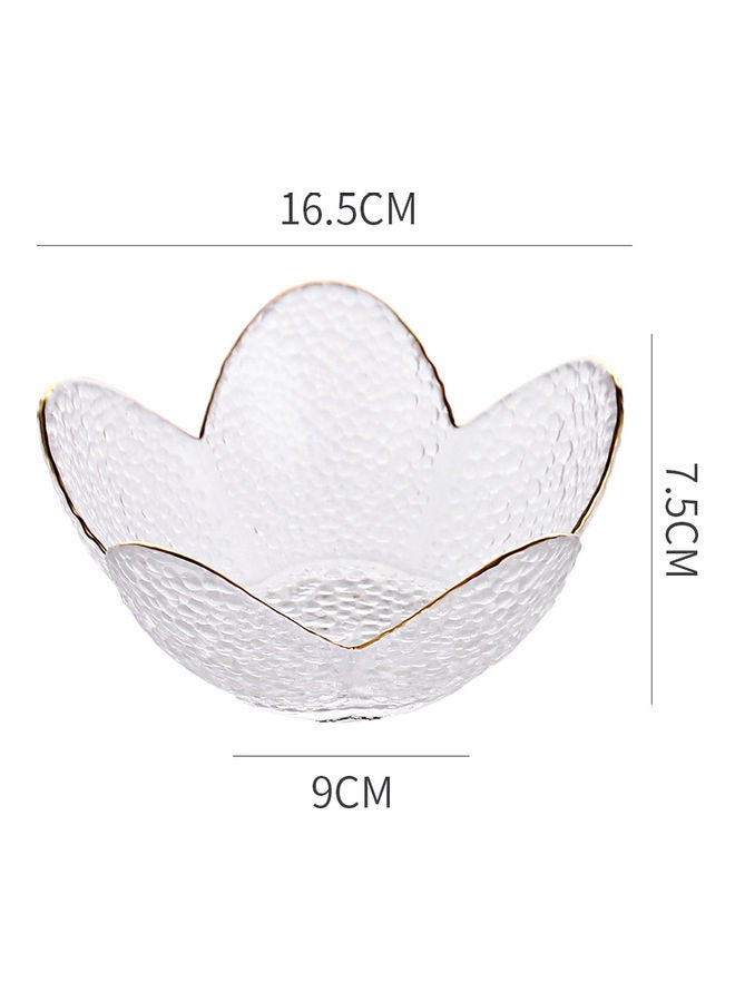 Shuer Gold Drawing Glass Plate For Unicorn Lotus Clear 16.5 X 16.5 X 7.5cm  - Image 3