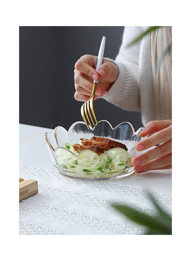 Shuer Crown Shape Deep Bowl Clear 15 X 15 X 5.2cm - Image 3
