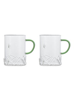 Shuer 2-Piece Glass Embossed Lotus Cup Clear  - Image 1