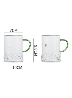 Shuer 2-Piece Glass Embossed Lotus Cup Clear  - Image 2