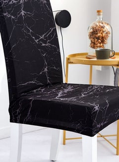 Sharpdo One-Piece Stretch Chair Cover Black  - Image 2