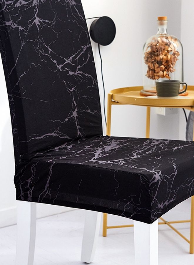 Sharpdo One-Piece Stretch Chair Cover Black - Image 2