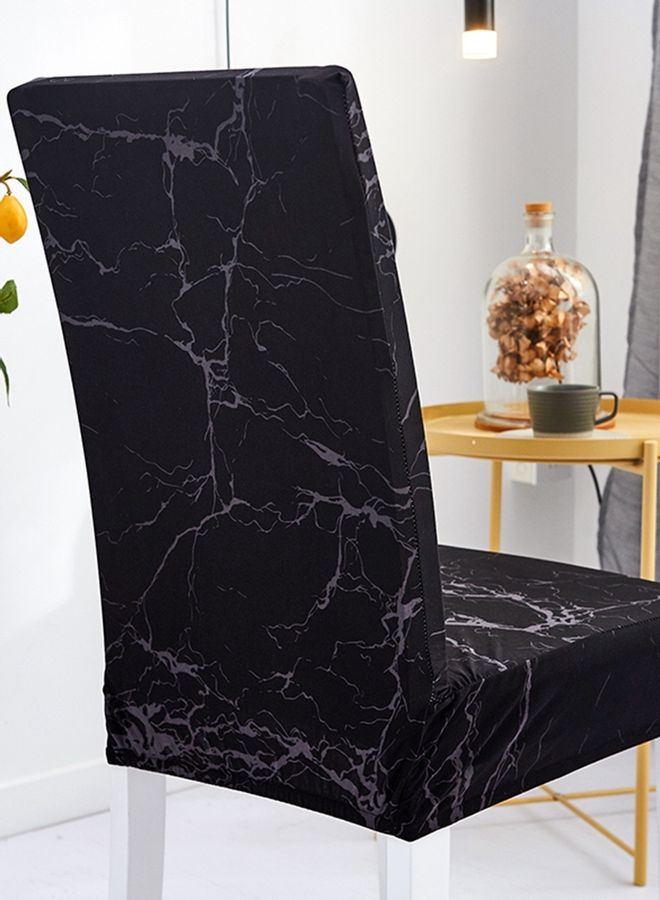 Sharpdo One-Piece Stretch Chair Cover Black - Image 4