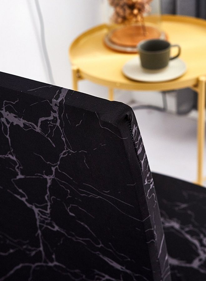 Sharpdo One-Piece Stretch Chair Cover Black - Image 5