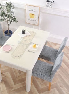 Sharpdo One-Piece Stretch Chair Cover Grey  - Image 3