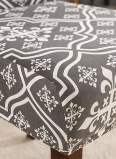 Sharpdo Stretch Chair Cover Grey/White  - Image 3