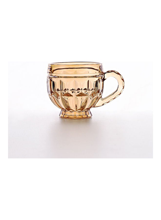 Shuer Retro Relief Stylish Cup Brown 7.5x7.5x7.8cm  - Image 5