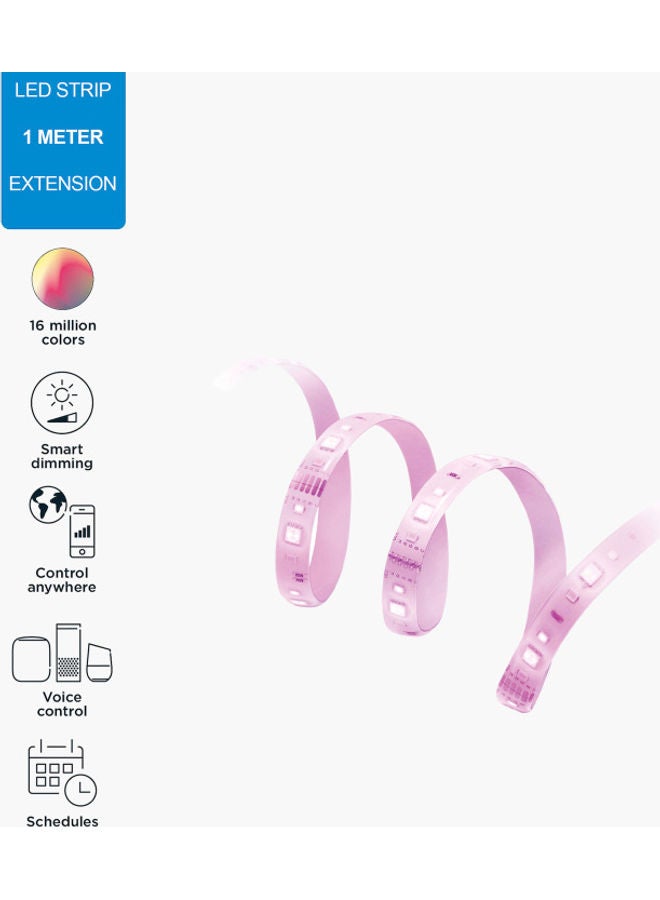 Home Box Wiz Colours LED Light Strip Extension Kit Multicolour 100x1.2x0.22cm - Image 2