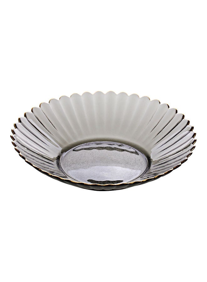 شور طبق مبتكر التصميم من الزجاج أسود 19.4 X 19.4 X 3.6سم  - Image 2