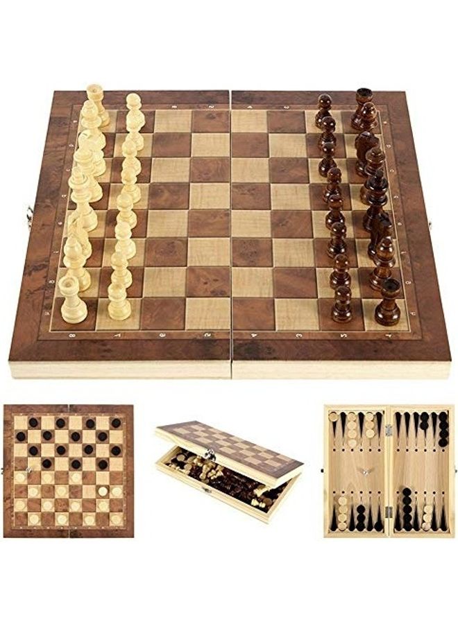 Wooden Chess Board Game Set - Image 2