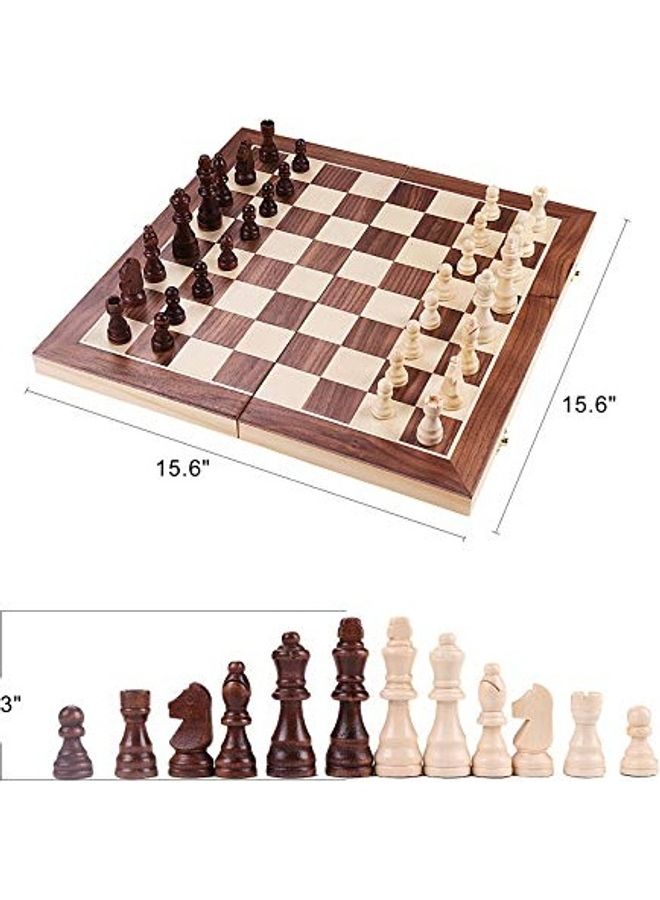 Wooden Magnetic Chess Set - Image 4