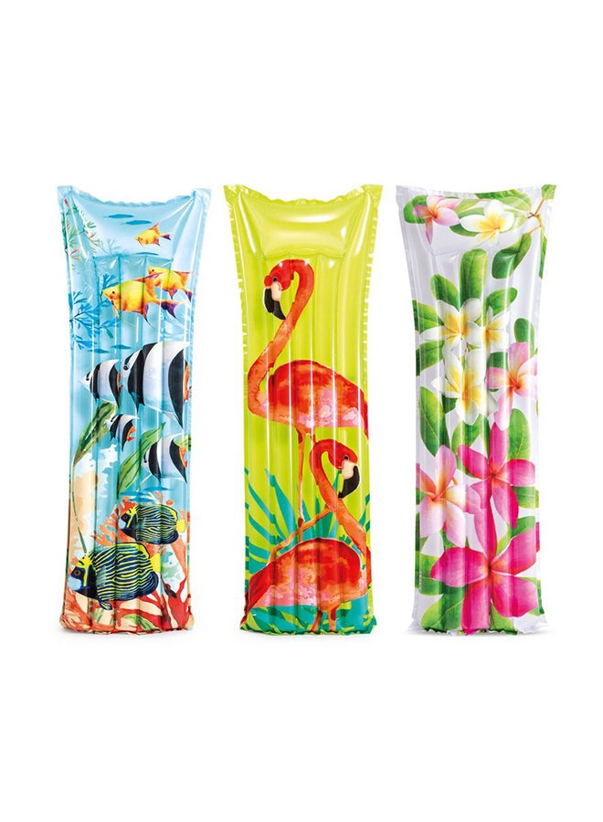 INTEX Fashion Inflatable Floating Mats Assortment Color May Vary 183x69cm  - Image 1