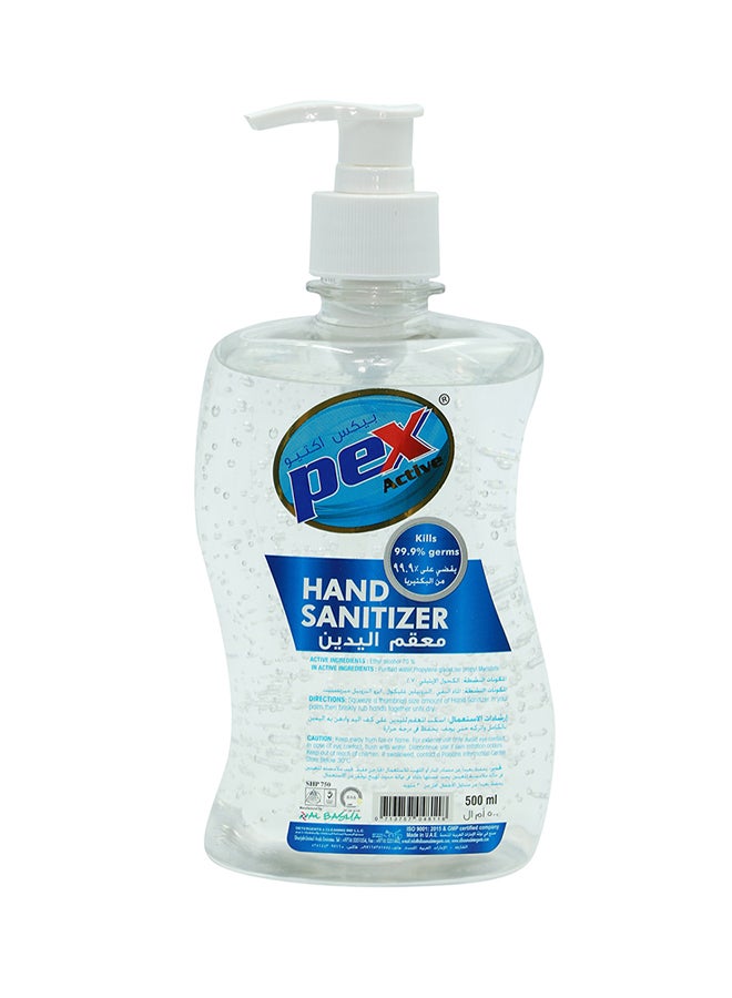 Pex Active Hand Sanitizer White 500ml - Image 1