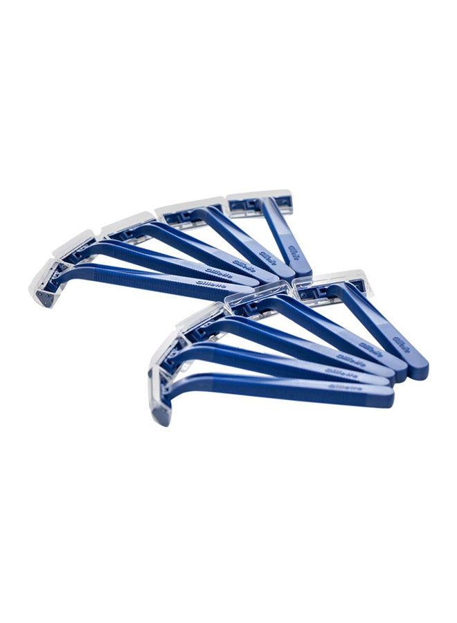 Gillette - Disposable Razors 10 Count Blue - Image 1