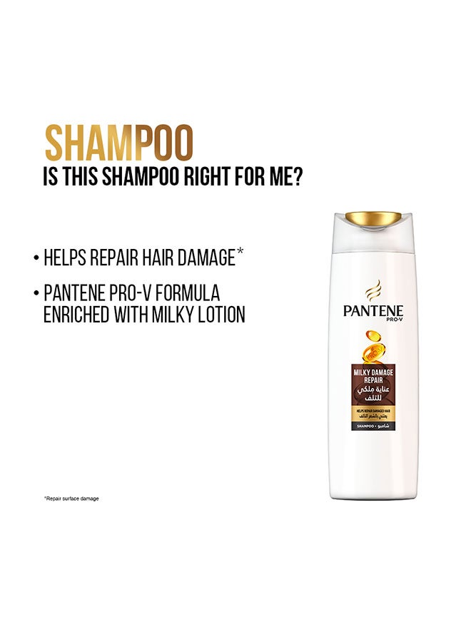 Pantene Milky Damage Repair Shampoo 400ml Pack Of 2 - Image 2