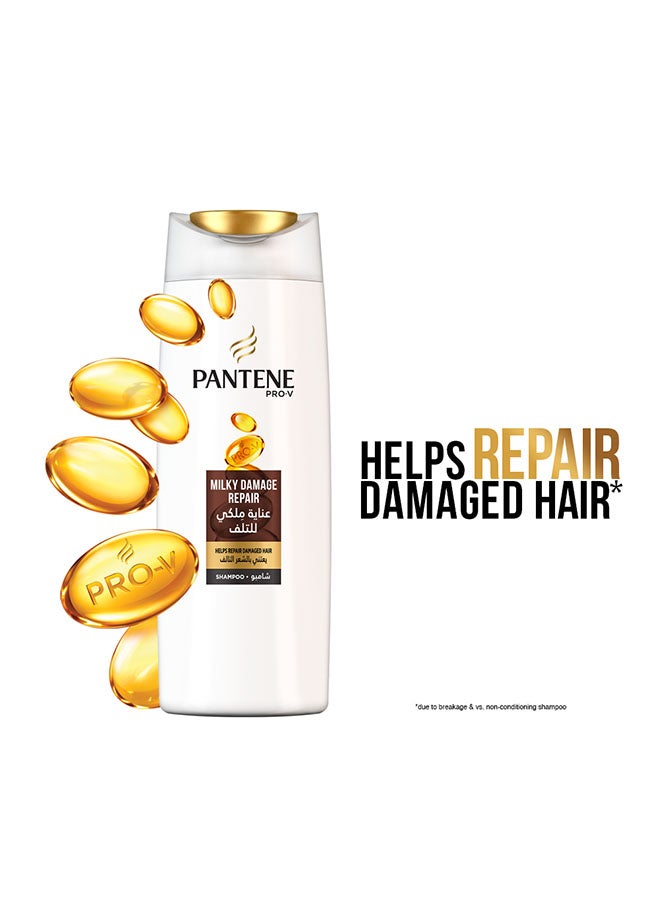 Pantene Milky Damage Repair Shampoo 400ml Pack Of 2 - Image 3