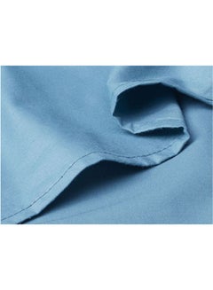 ماركة غير محددة شرشف سرير بحواف مطاطية قطن أزرق 120x200سم  - Image 2
