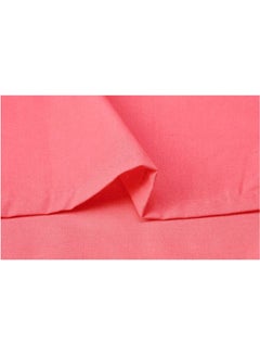 ماركة غير محددة شرشف سرير بحواف مطاطية قطن وردي 120x200سم  - Image 2