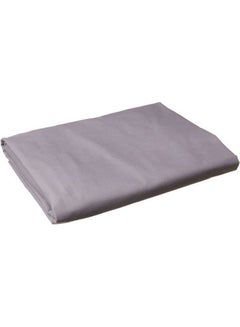 ماركة غير محددة شرشف سرير بحواف مطاطية قطن رمادي 120x200سم  - Image 1