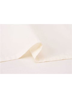 ماركة غير محددة شرشف سرير بحواف مطاطية قطن كريمي 160x200سم  - Image 2