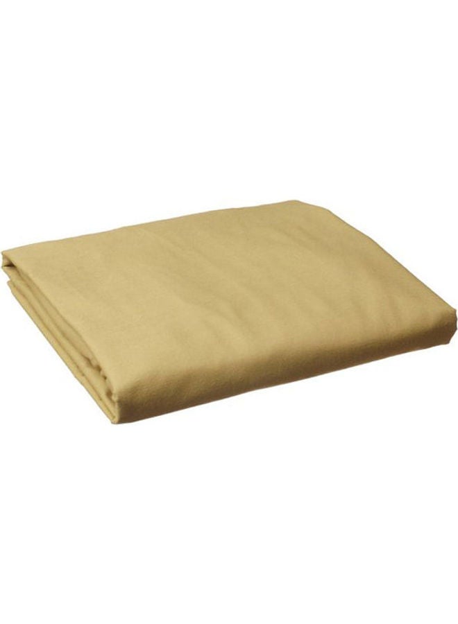 Fitting Bed Sheet Cotton Dark Beige 180x200cm - Image 1