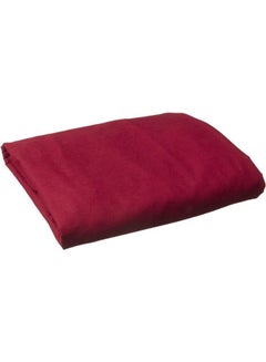 ماركة غير محددة شرشف سرير بحواف مطاطية قطن أحمر داكن 180x200سم  - Image 1