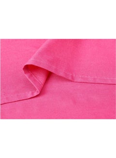ماركة غير محددة شرشف سرير بحواف مطاطية قطن فوشيا 200x200سم  - Image 2