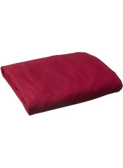 ماركة غير محددة شرشف سرير بحواف مطاطية قطن أحمر داكن 200x200سم  - Image 1